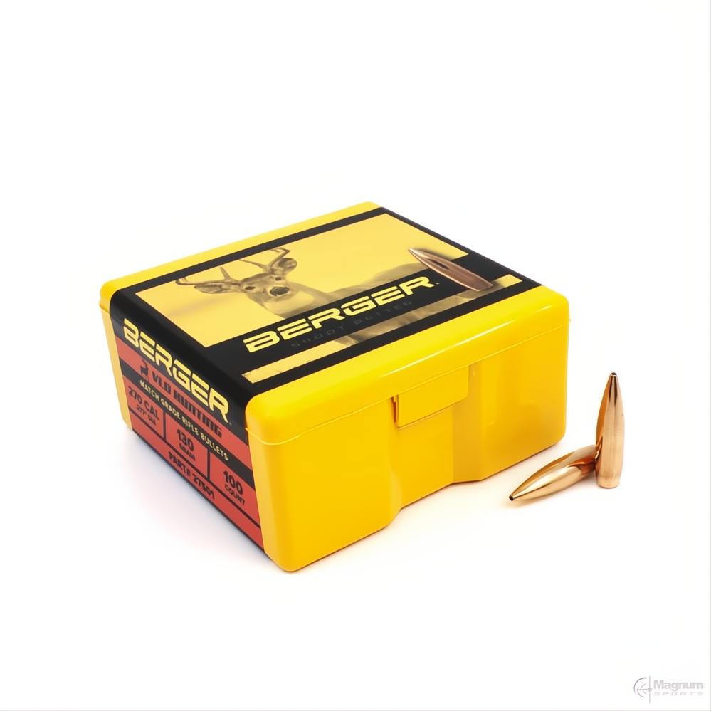 Berger 270 Cal VLD Hunting 130gr Projectiles