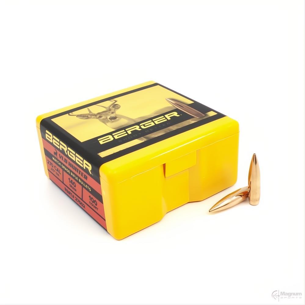 Berger 270 Cal VLD Hunting 140gr Projectiles