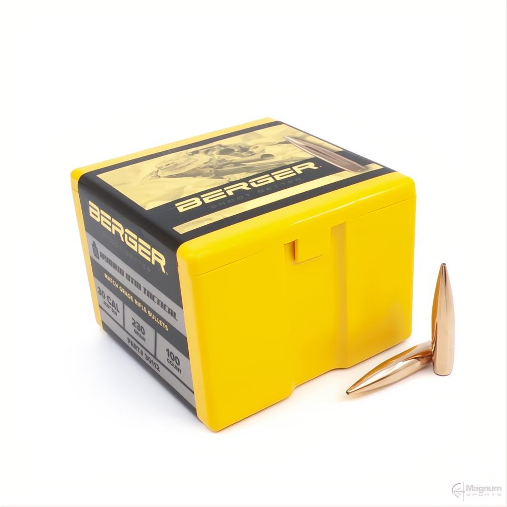 Berger 30 Cal 230gr Hybrid OTM Tactical Projectiles (PN 30112)