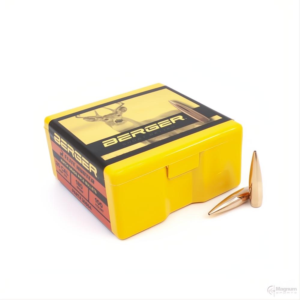 Berger 30 Cal Elite Hunter 180gr Projectiles