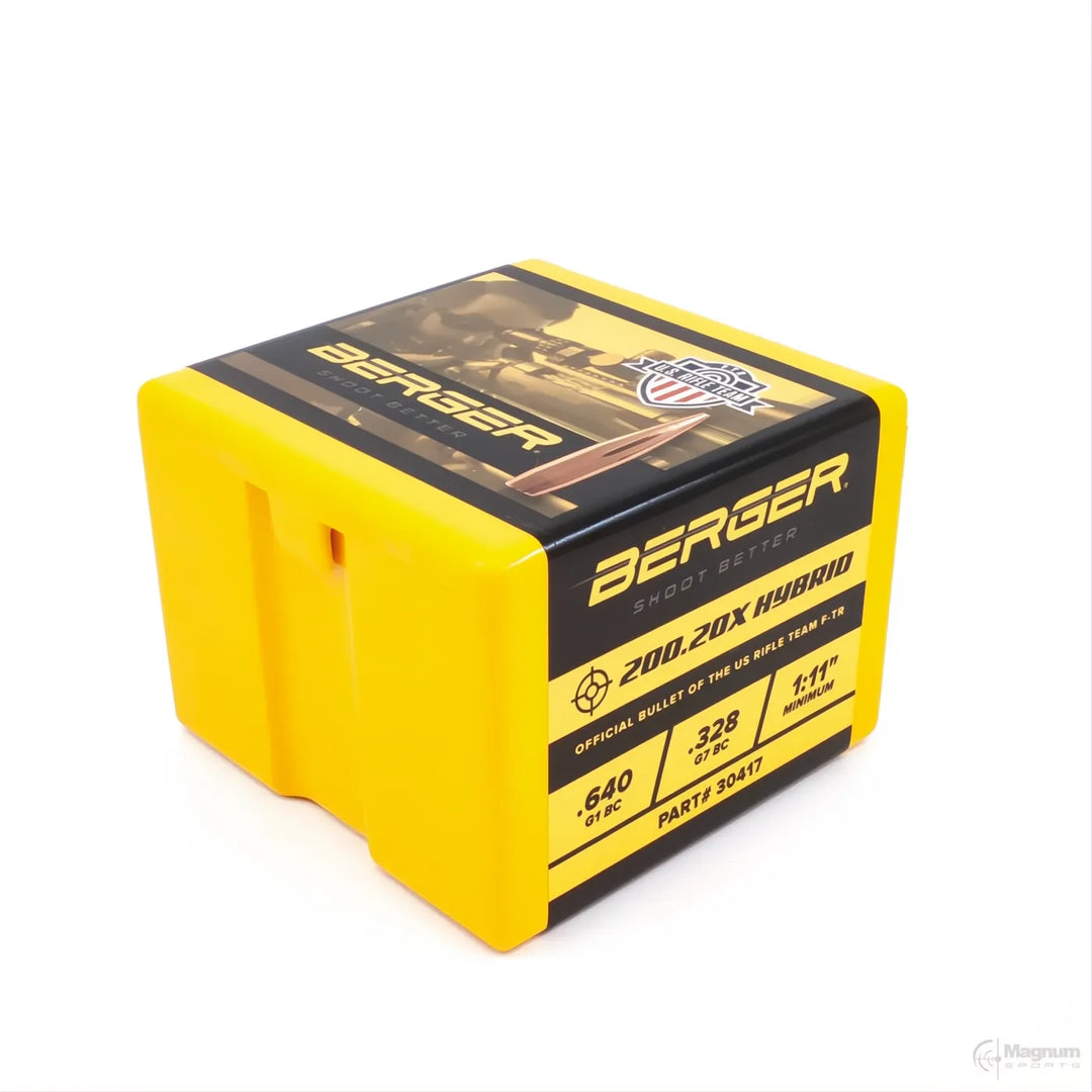 Berger 30 Cal Hybrid Target 200.20gr Projectiles