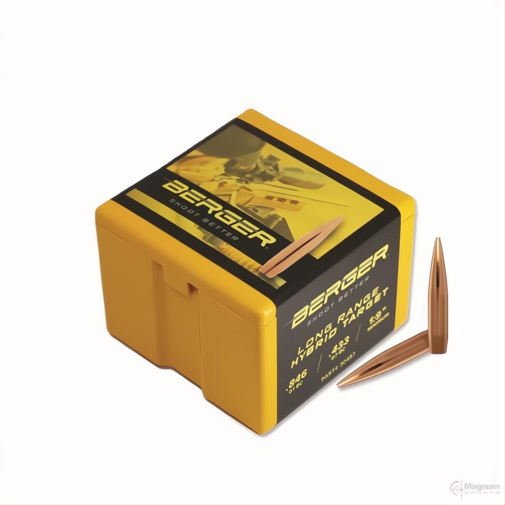 Berger 30 Cal LR Hybrid Target 245gr Projectiles