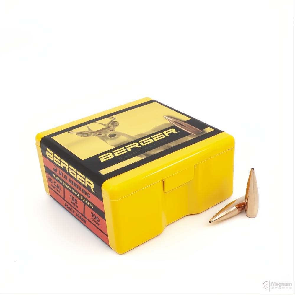 Berger 30 Cal VLD Hunting 155gr Projectiles