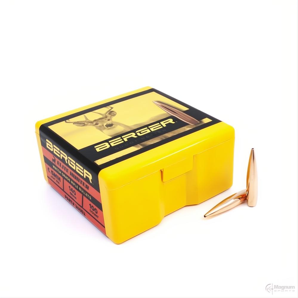 Berger 6.5mm 140gr Elite Hunter Projectiles (PN 26552)