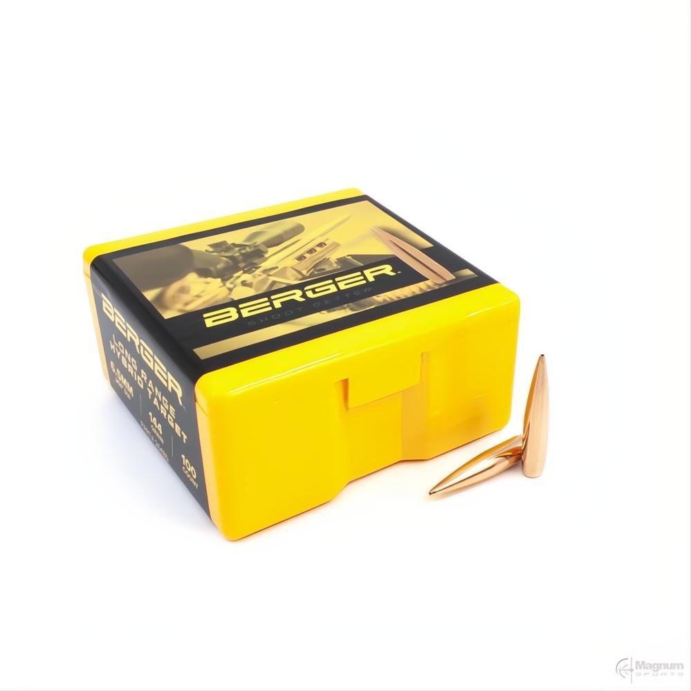 Berger 6.5mm 144gr Long Range Hybrid Target Projectiles (PN 26485)