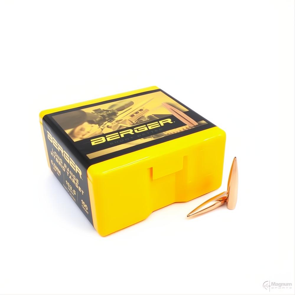 Berger 6.5mm LR Hybrid Target 153.5gr Projectiles