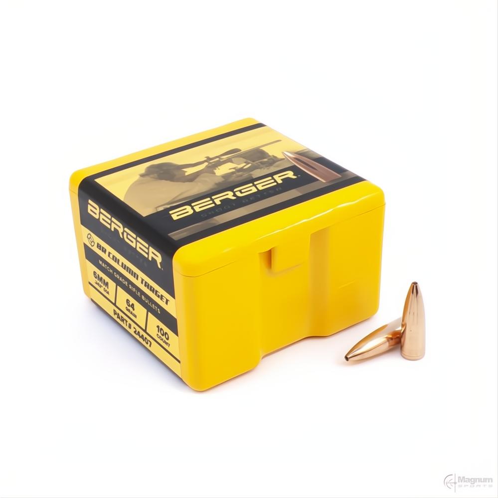 Berger 6mm BR Column Target Projectiles