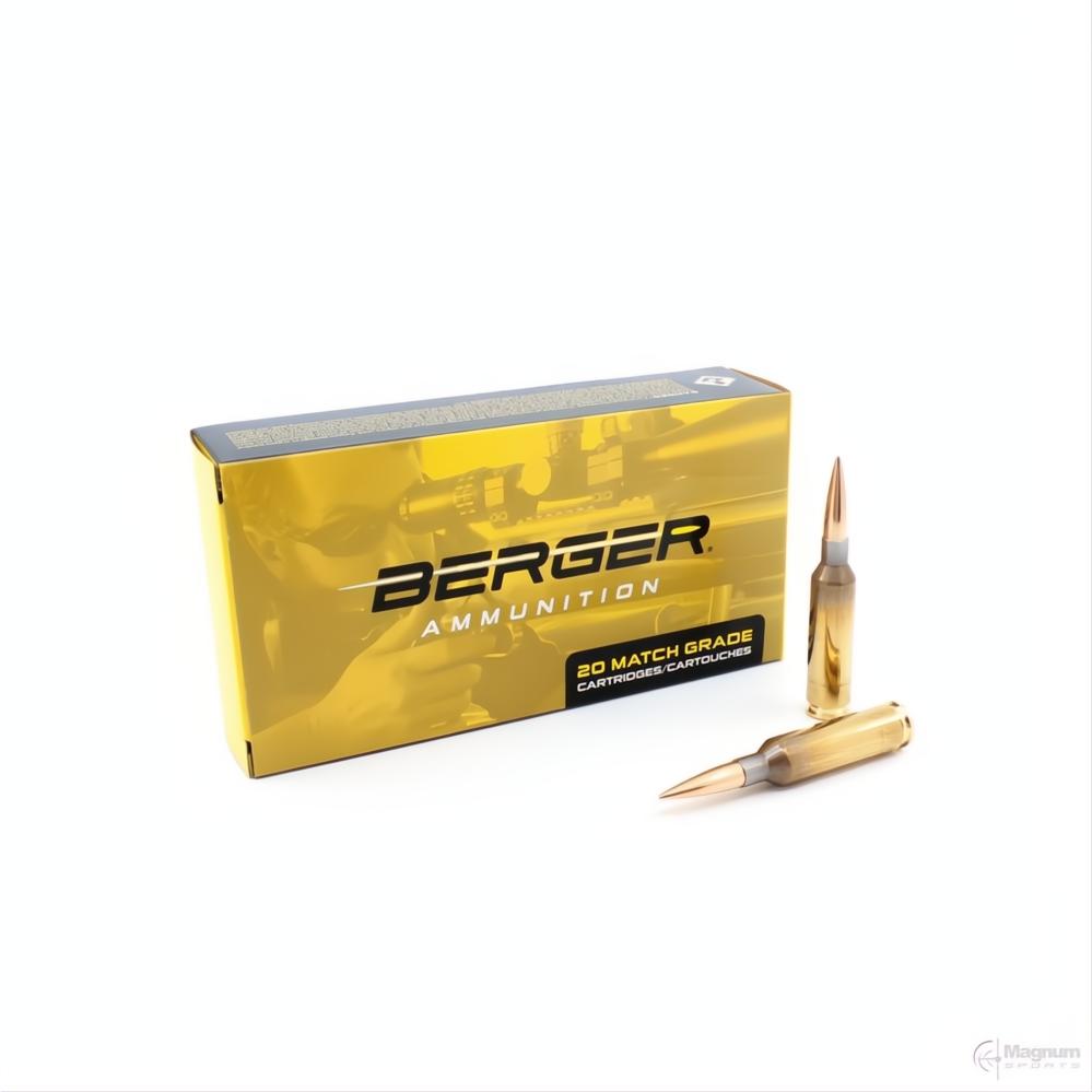 Berger 6mm Creedmoor 109gr Long Range Hybrid Target Ammunition (PN 20030)