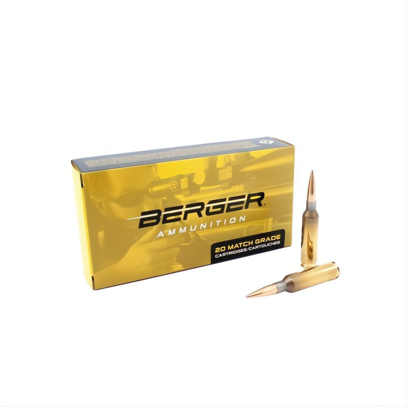 Berger 6mm Creedmoor 109gr Long Range Hybrid Target Ammunition (PN 20030)