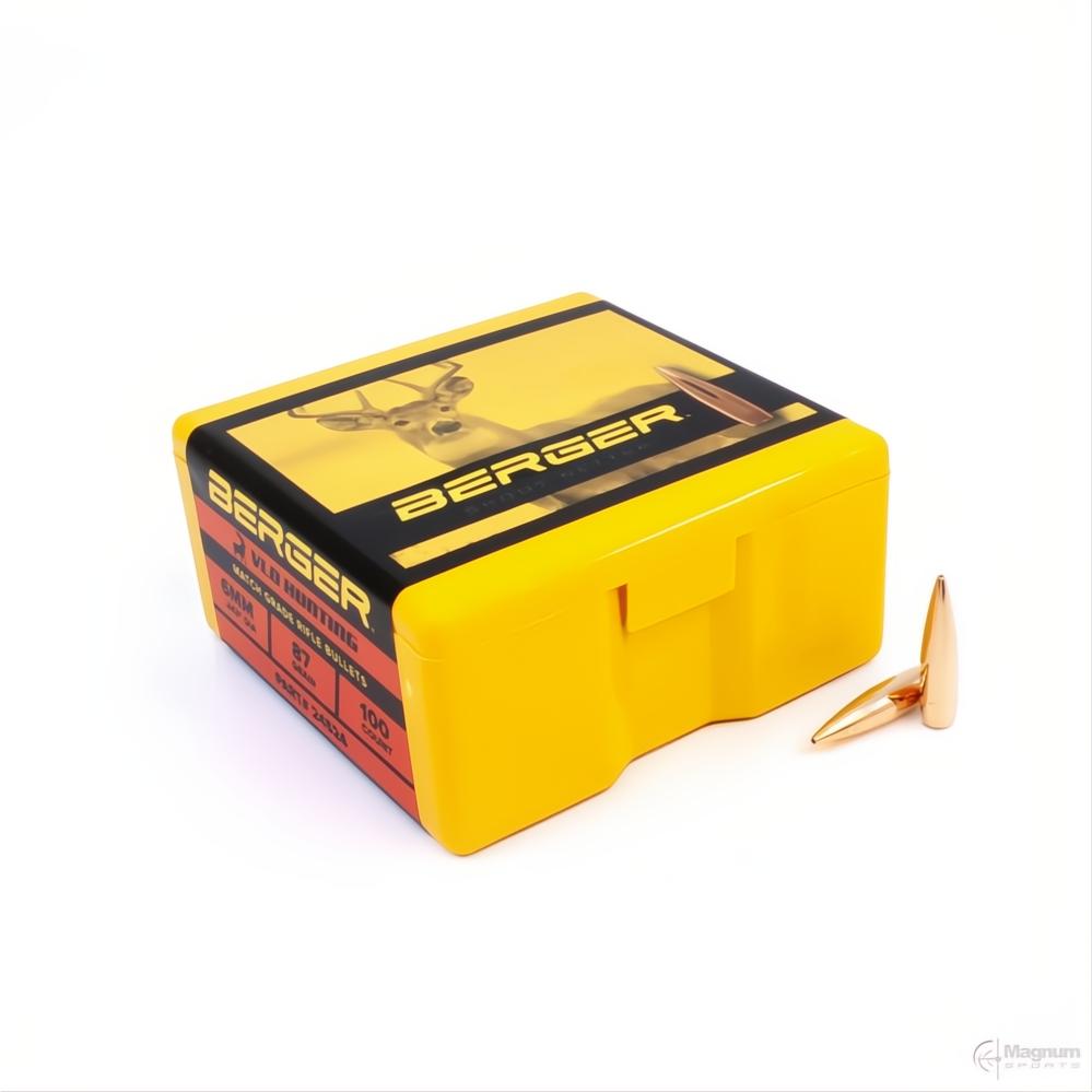 Berger 6mm VLD Hunting 87gr Projectiles