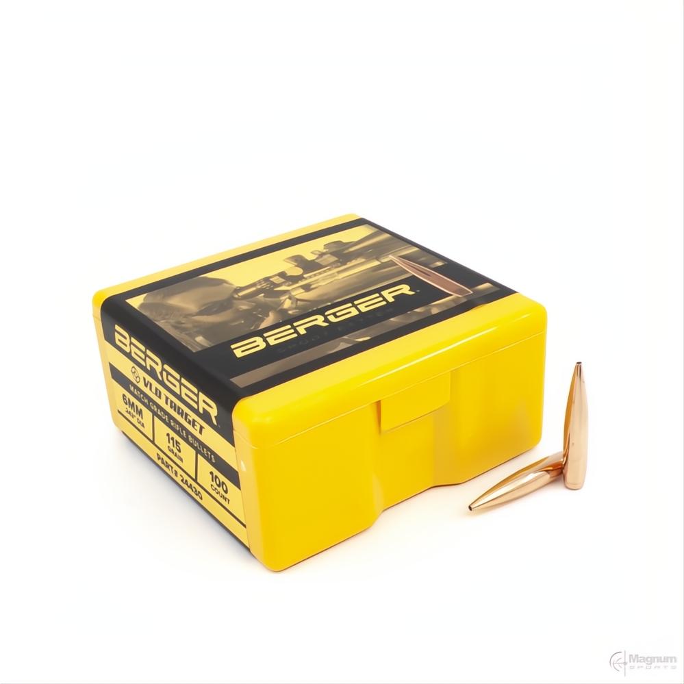 Berger 6mm VLD Target 115gr Projectiles