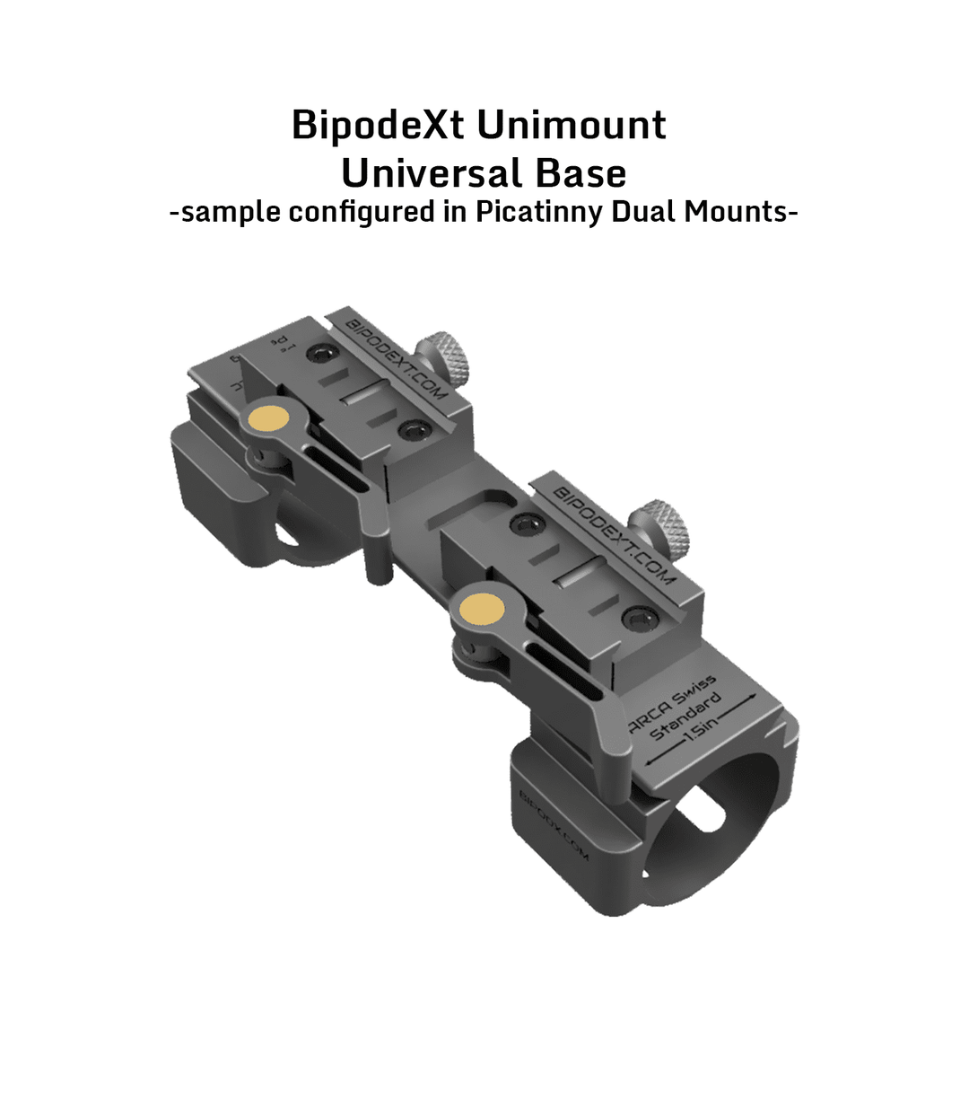Accuracy Solutions BipodeXt Unimount Universal Base for 40mm Tubes