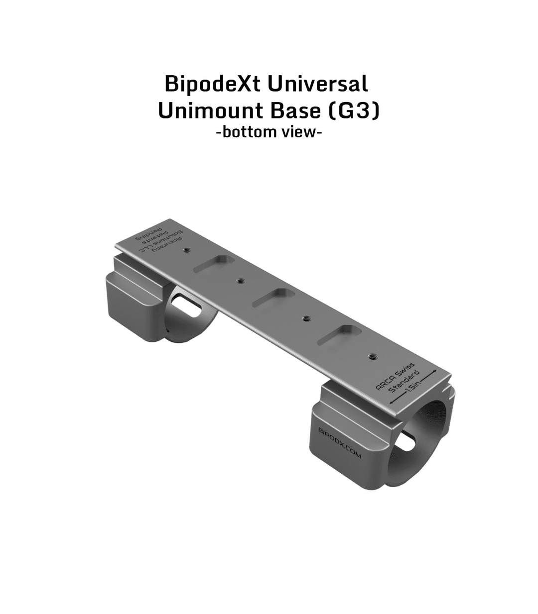 Accuracy Solutions BipodeXt Unimount Universal Base for 40mm Tubes