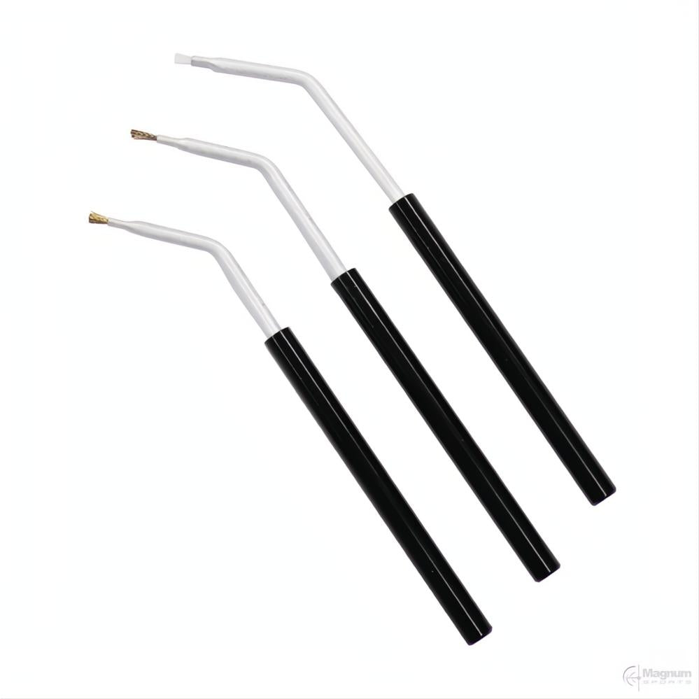 Birchwood Casey Angled Cleaning Brushes Bronze Nylon and Stainless 3 Pack