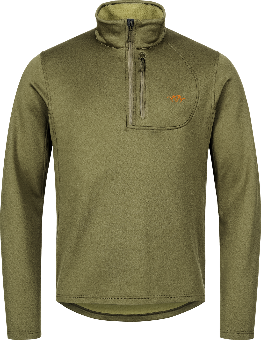 Blaser Mens Drain Half ZIP Dark Olive XXL - BLASER