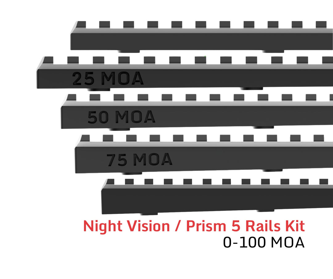 Accuracy Solutions Rail Bundle 0-100 MOA for Prism &amp; Night Vision Mount