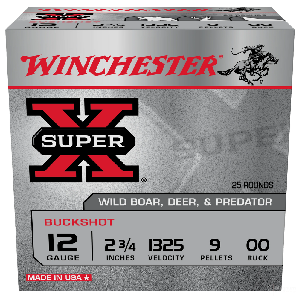 Winchester Buckshot 12G Oo Buck 2-3/4" 9 Pellet