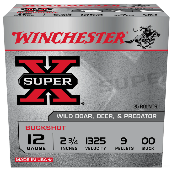 Winchester Buckshot 12G Oo Buck 2-3/4" 9 Pellet