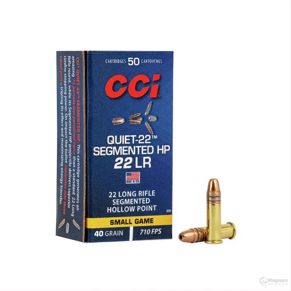 CCI 22LR QUIET 40gr SEGMENTED HP