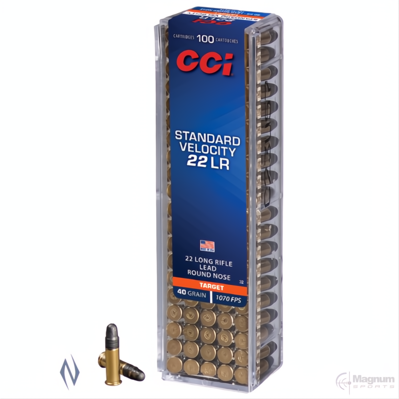 CCI STANDARD VELOCITY 22LR 40gr LRN (100pk)
