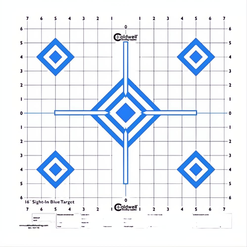 Sighting Paper Caldwell Paper Target Sight In Blue – Magnum Sports