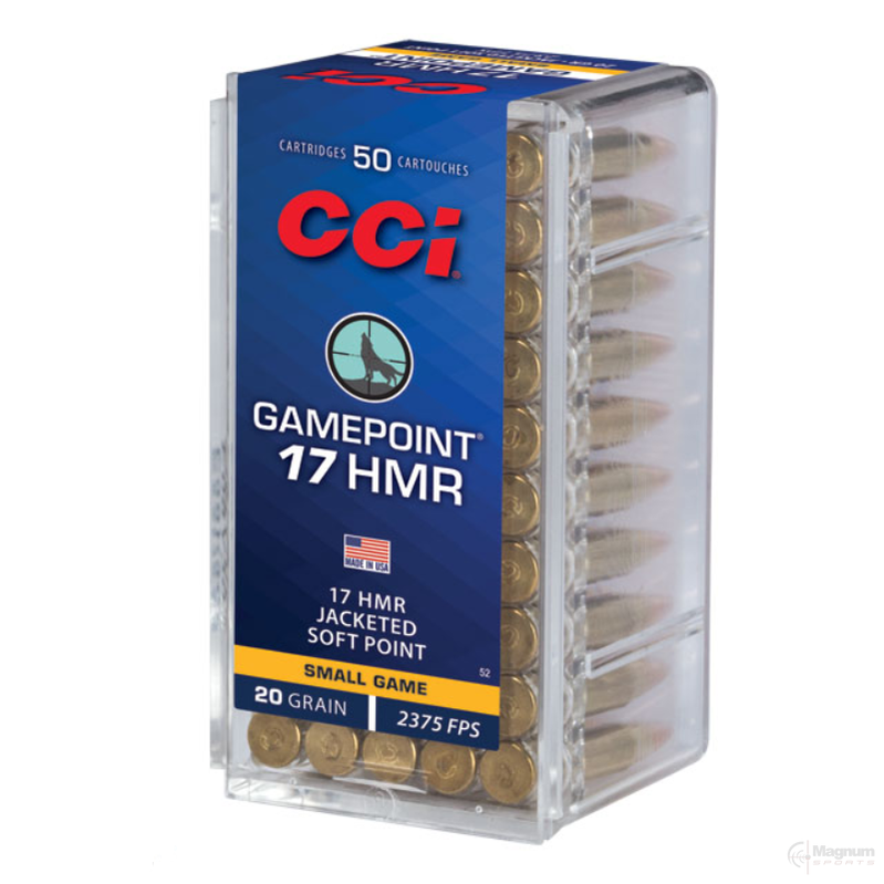 Cci 17HMR 20gr GAME POINT JSP 2375FPS