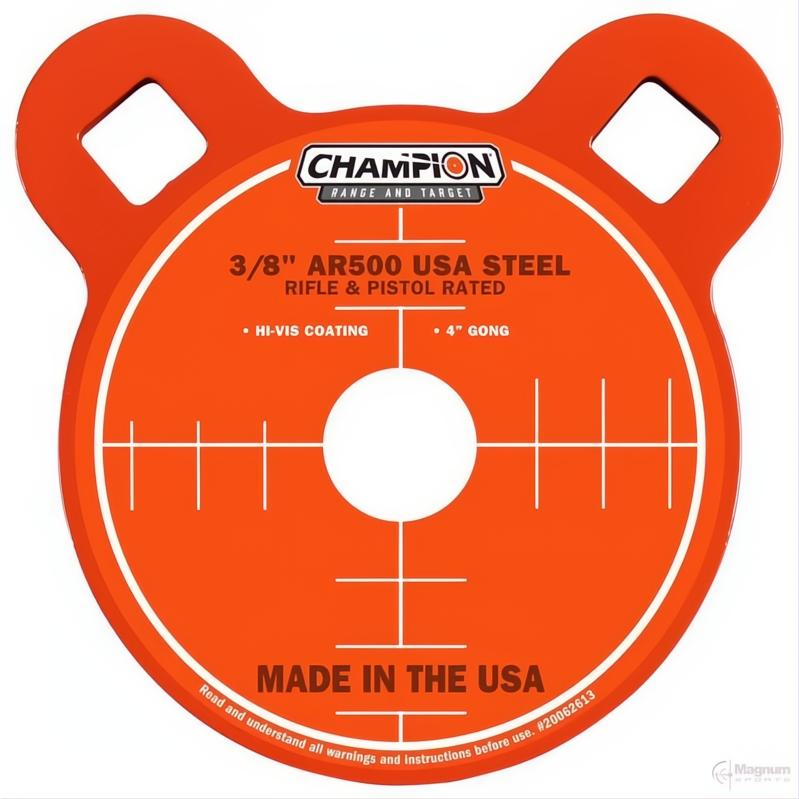 Champion Ar500 Centrefire Rifle Steel Target 3/8" Gong