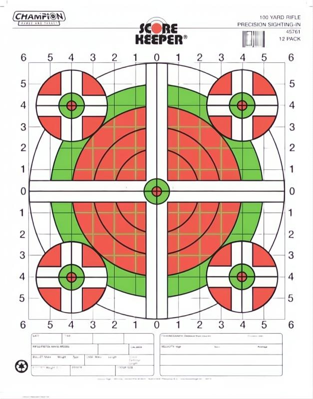 Champion Target 100Yd Sight In Rifle Fluro