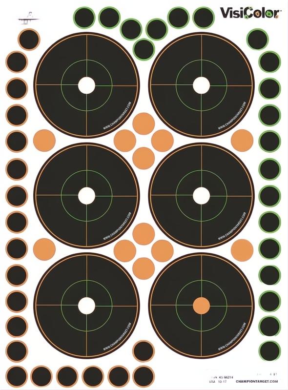 Champion Visicolor Adhesive Bullseye Target