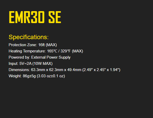 Nitecore EMR30 SE Portable Electronic Multipurpose Repeller