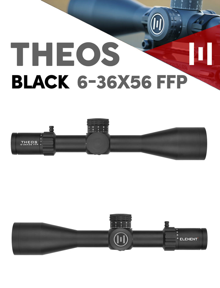 Element Optics Theos 6-36x56 FFP Black