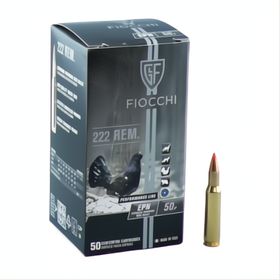 FIOCCHI AMMUNITION 222 REM EPN 50GR 50pk VMAX