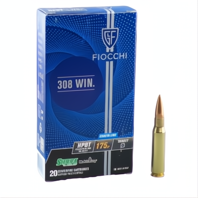FIOCCHI AMMUNITION 308 WIN 175GR HPBT EXACTA MATCH 20PK