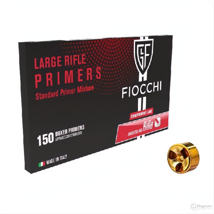 FIOCCHI AMMUNITION LARGE RIFLE PRIMER 150 PKT