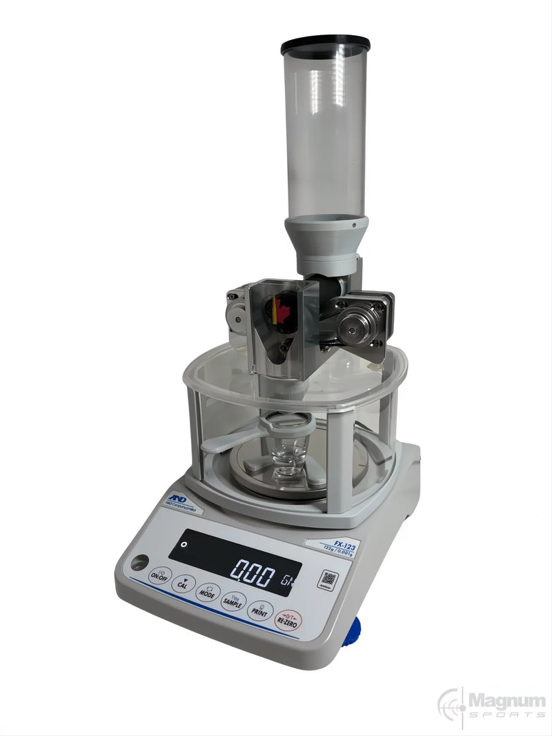 Load image into Gallery viewer, MacDonald AutoTrickler V4 with A&amp;D FX-123i Scale
