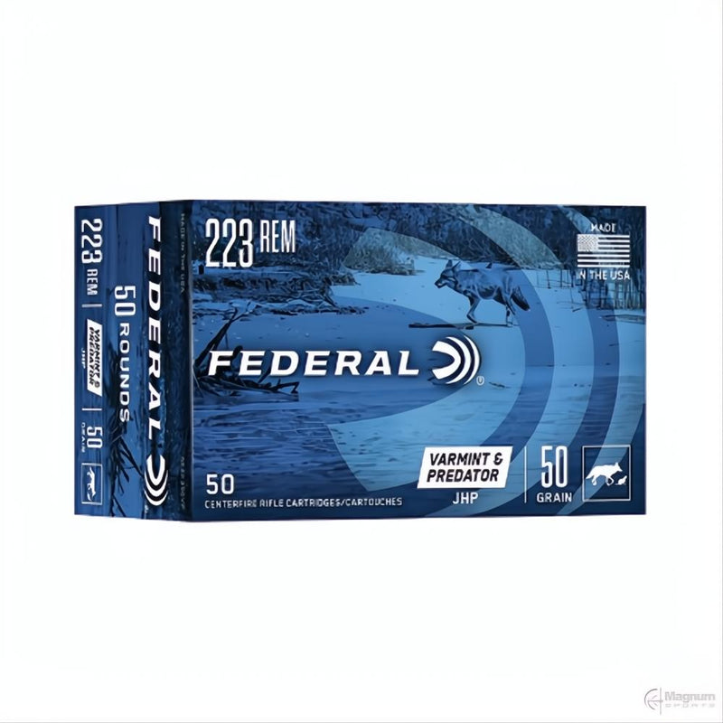 Federal 223 50gr JHP AE VARMINT 50 PK