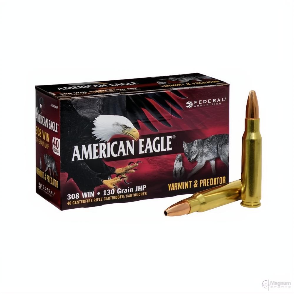Federal 308 Win 130gr HP AE VARMINT 40 PK