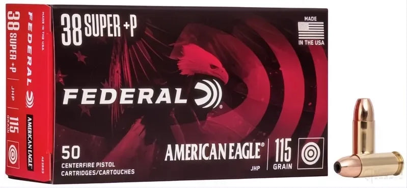 Federal 38 SUPER 115GR HP AMERICAN EAGLE