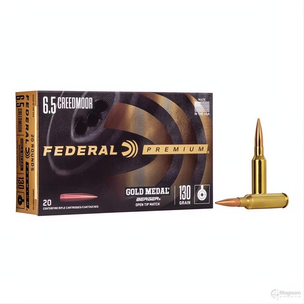 Federal 6.5 CREEDMOOR 130gr BERGER VLD GOLD MEDAL