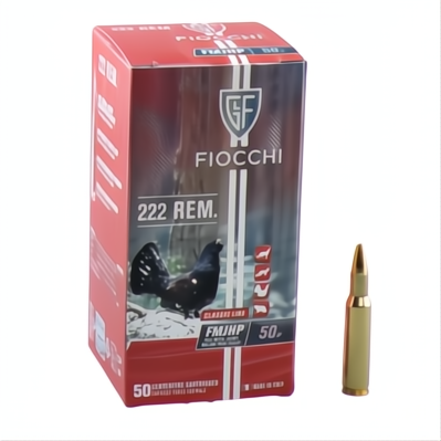 Fiocchi Ammunition 222 REMINGTON 50GR HP