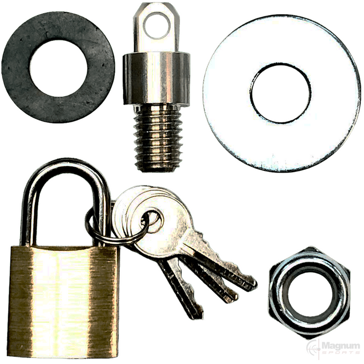 Grizzly Ammo Box Locking Kit with Brass Padlock