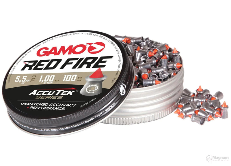 Load image into Gallery viewer, Gamo Accutek Red Fire Pellets .22 (100/tin)

