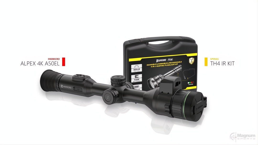 HIKMICRO ALPEX 4K A50EL 50mm 3840x2160 Night Vision Scope with LRF + Speras TH4K
