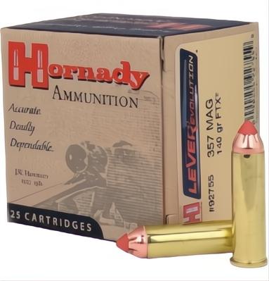Hornady 357 Mag 140 grain FTX Leverevolution Ammo