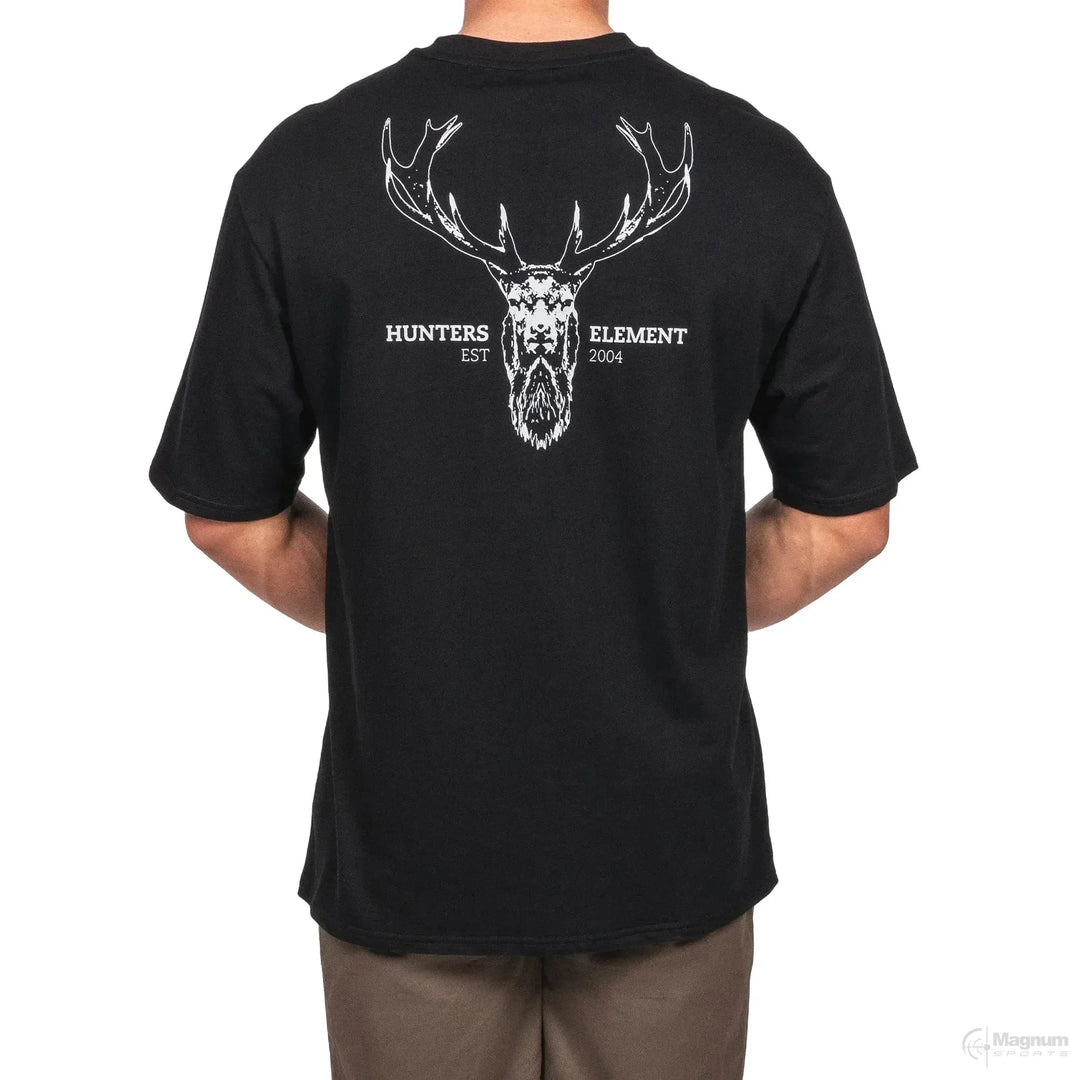 Hunters Element Alpha Stag Tee Black