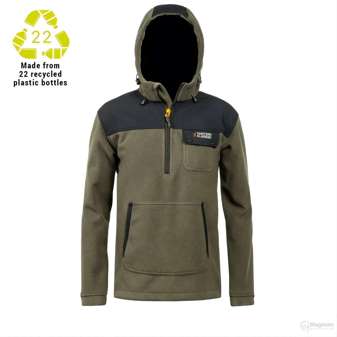 Hunters Element Bush Coat Half Zip Kids Forest Green