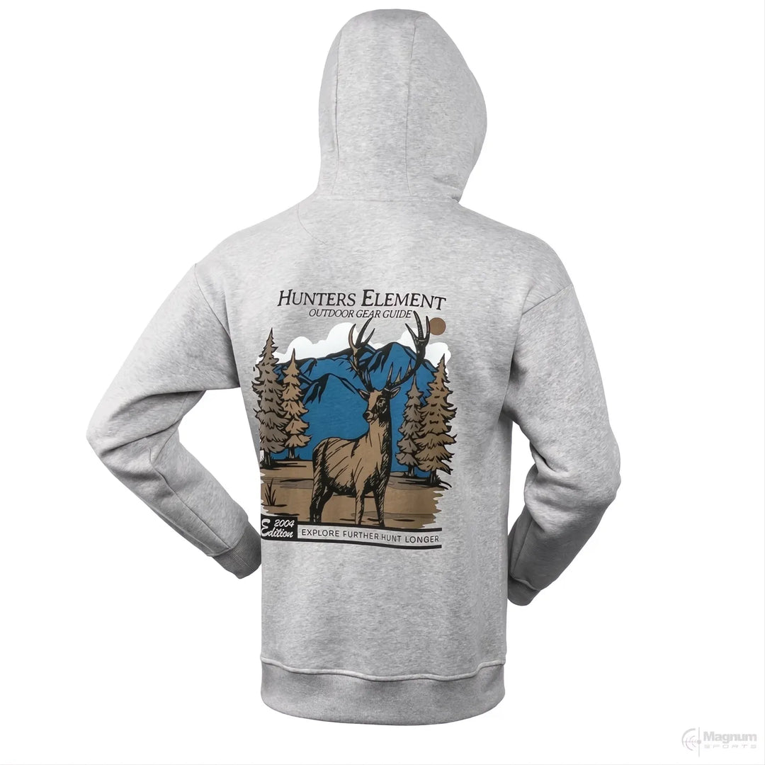 Hunter's Element Explore Hoodie Grey Marle