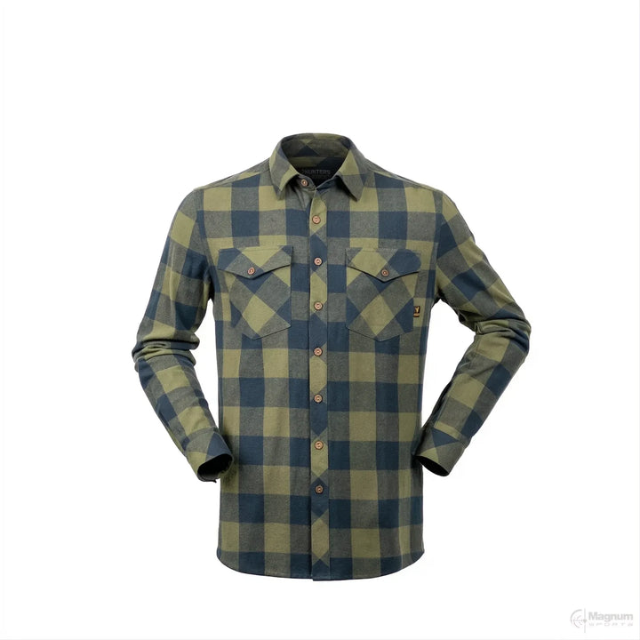 Hunters Element Huxley Shirt Green/Navy Plaid