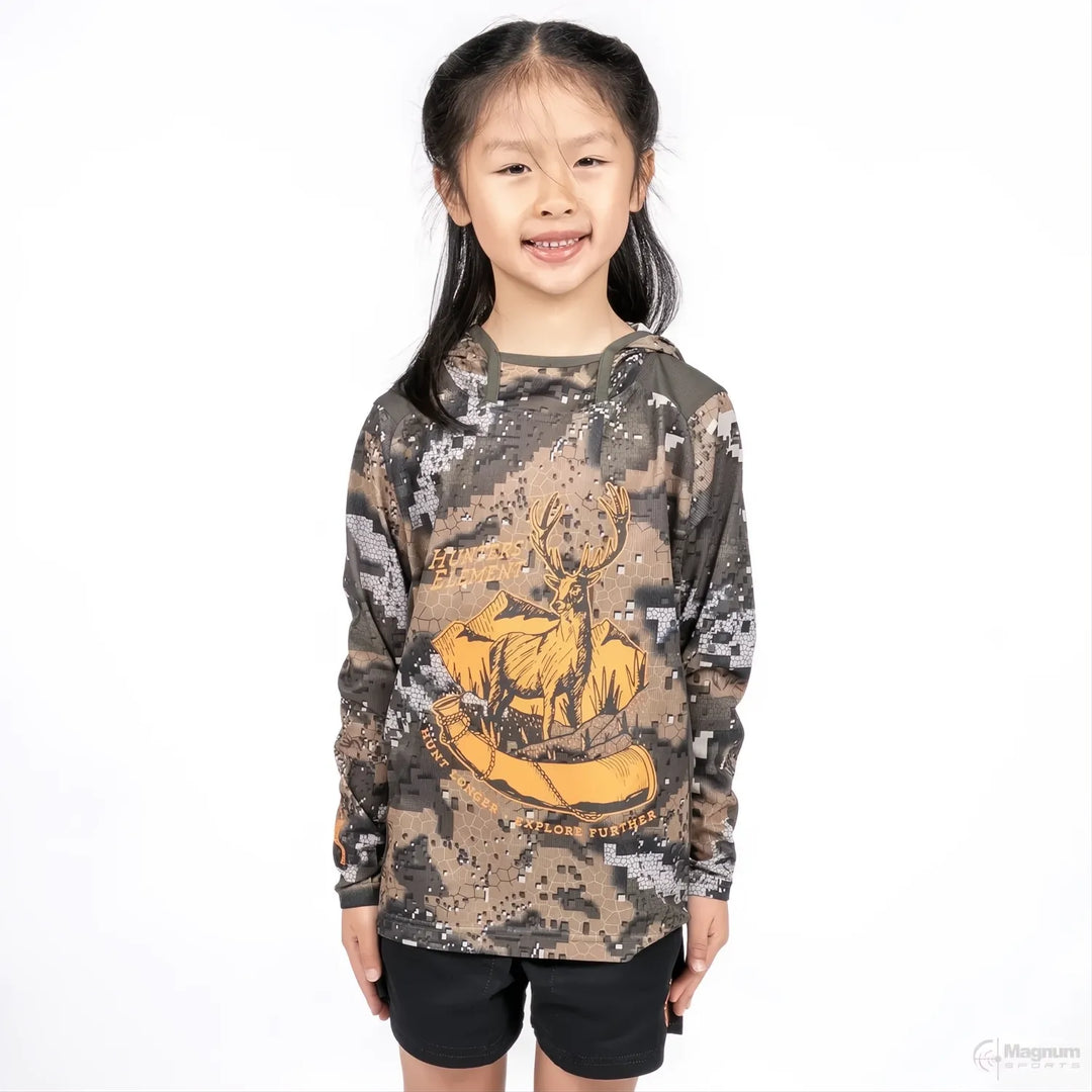 Hunters Element Tyro Roar Hood Kids Desolve