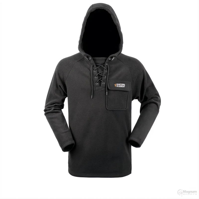 Load image into Gallery viewer, Hunters Element Whakarapu LS Hood Black
